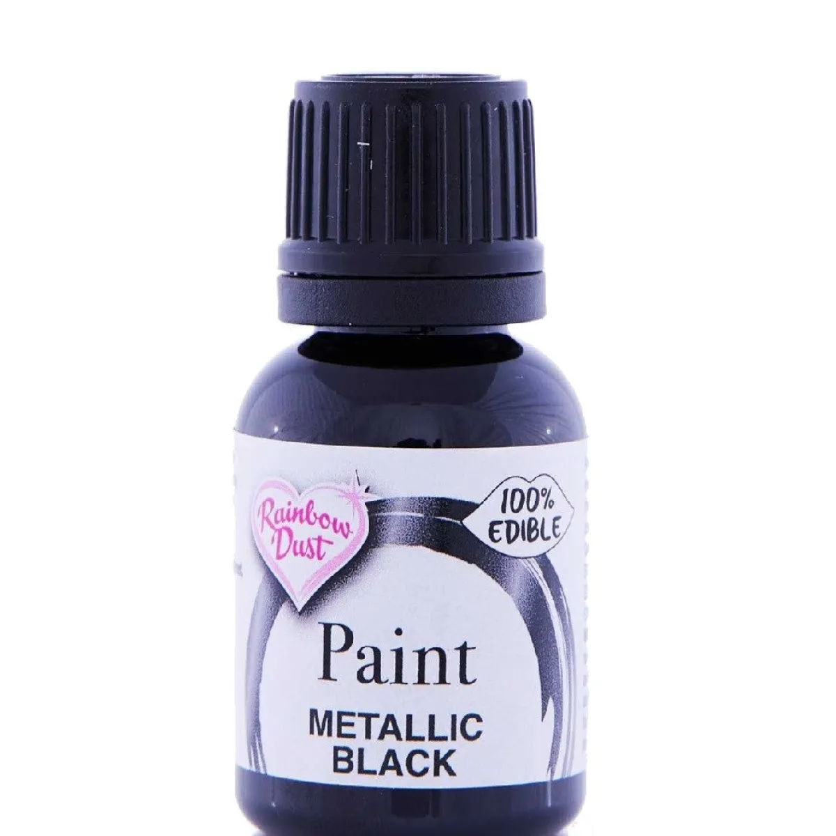 Hot Rainbow Dust RD Metallic Food Paint Black 25ml