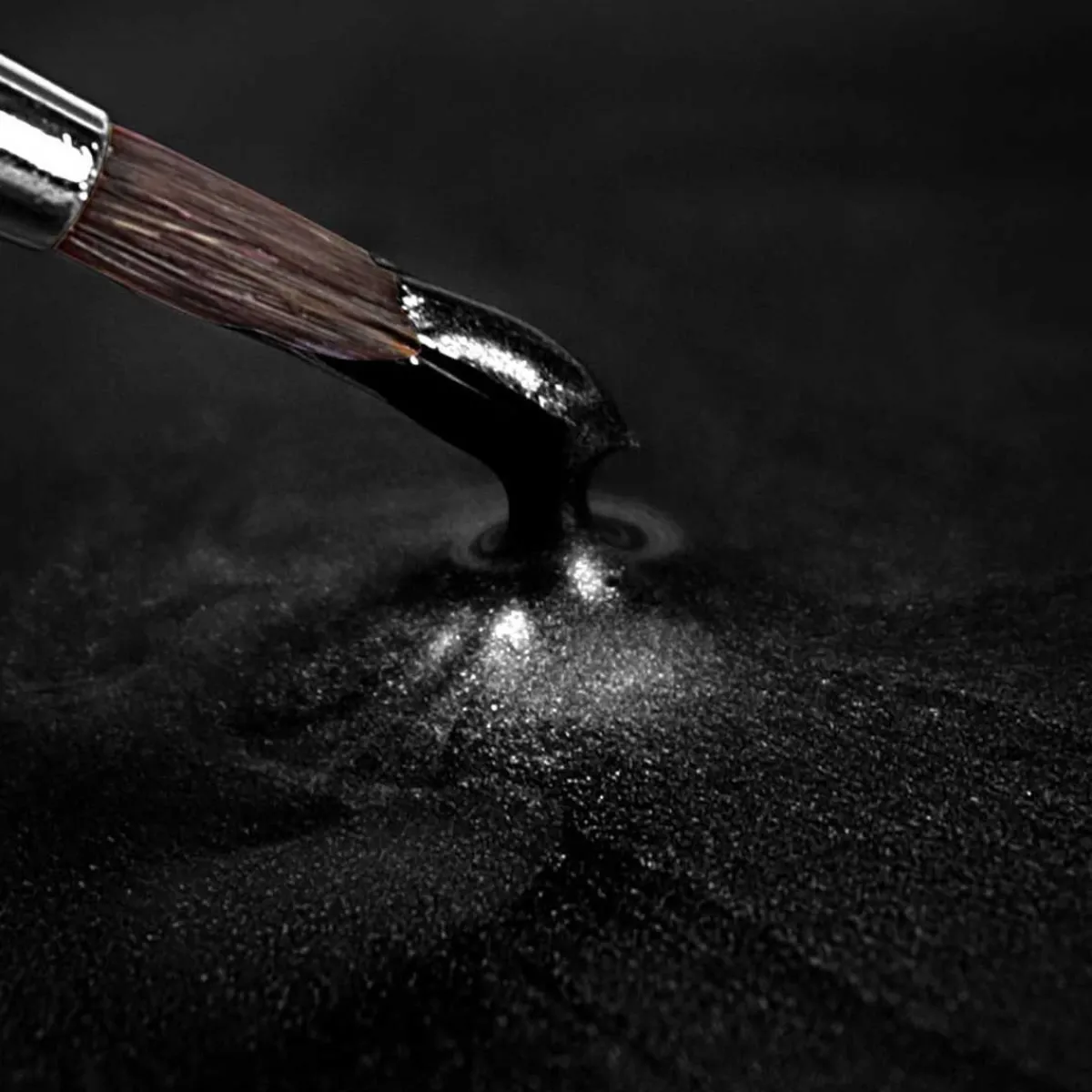 Hot Rainbow Dust RD Metallic Food Paint Black 25ml