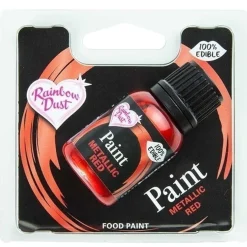 Rainbow Dust RD Metallic Food Paint Ruby Red 25ml