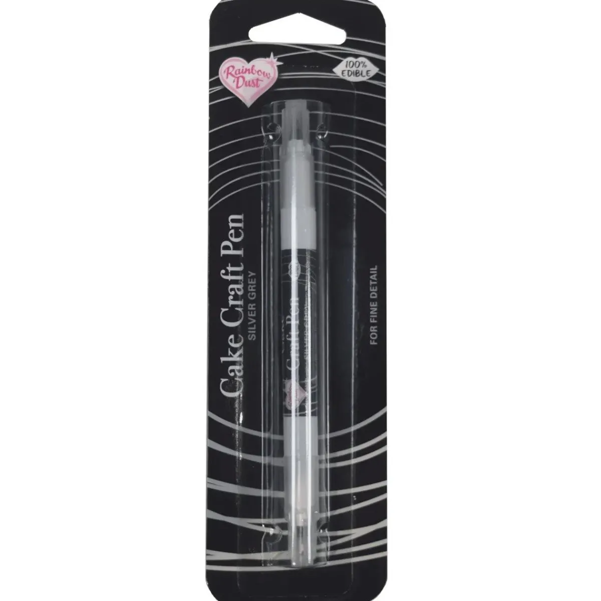 Hot Rainbow Dust RD Stift eetbare inkt dubbelzijdig Zilvergrijs