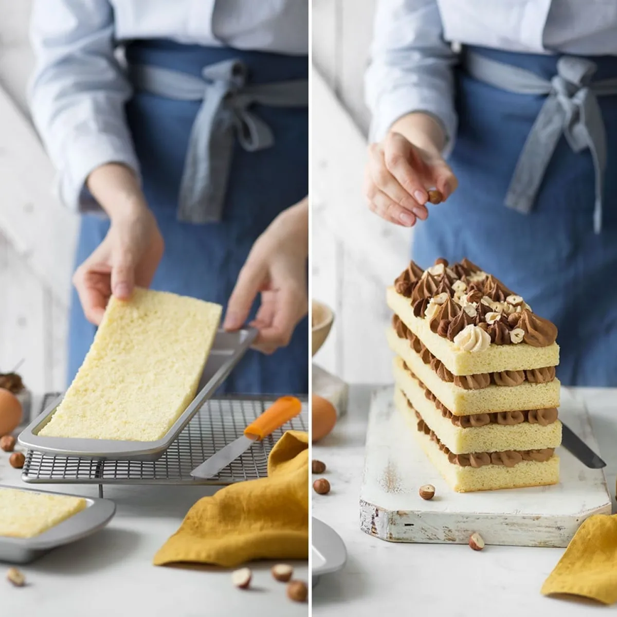 Hot Decora Rechthoekige Bakvorm Lagen Cake 25,5x10,5x2(h)cm 4st.