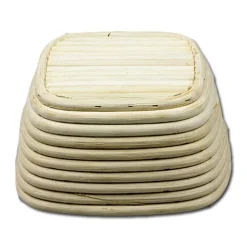 Sale Overig Rijsmandje Riet Vierkant 18x18cm (500 tot 750 gram deeg)