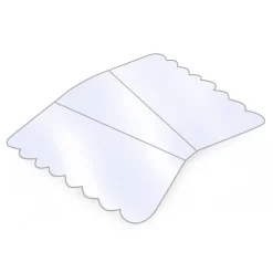 Sale Overig Rondel Taartpunt 120 x 130 x 180mm 1000st.