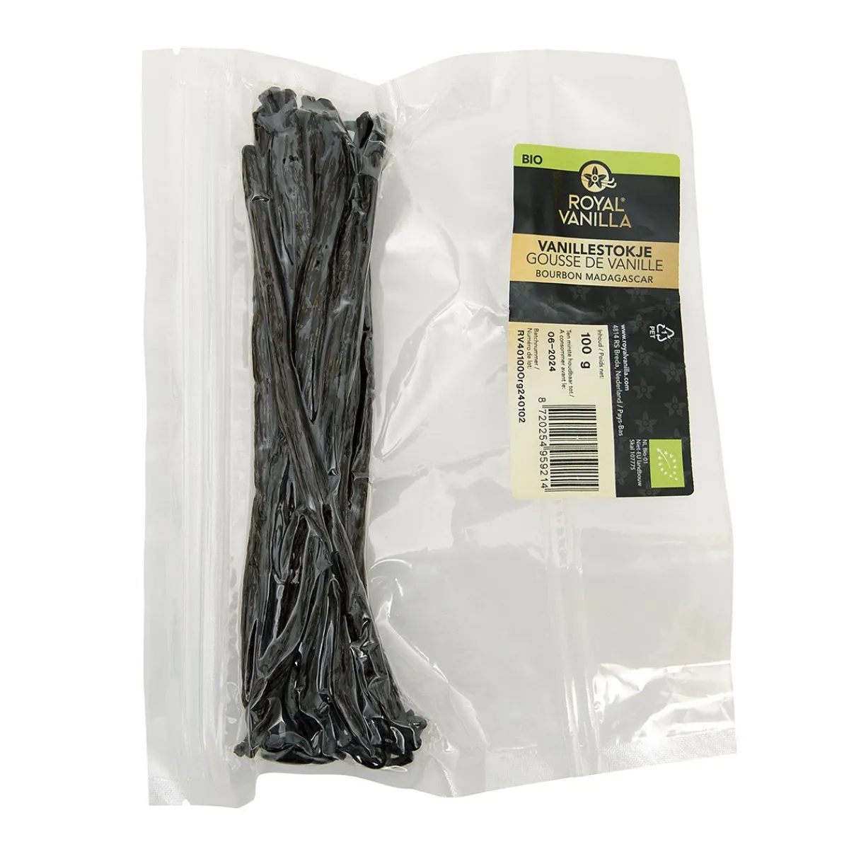 Sale Royal Vanilla Royal Vanillestokjes Bourbon Biologisch 100g