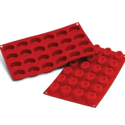 New Silikomart Siliconen Bakvorm Savarin Ovaal 44x32x24,5mm (24)