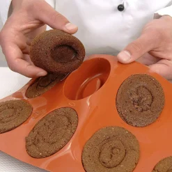 New Silikomart Siliconen Bakvorm Savarin Ovaal 44x32x24,5mm (24)