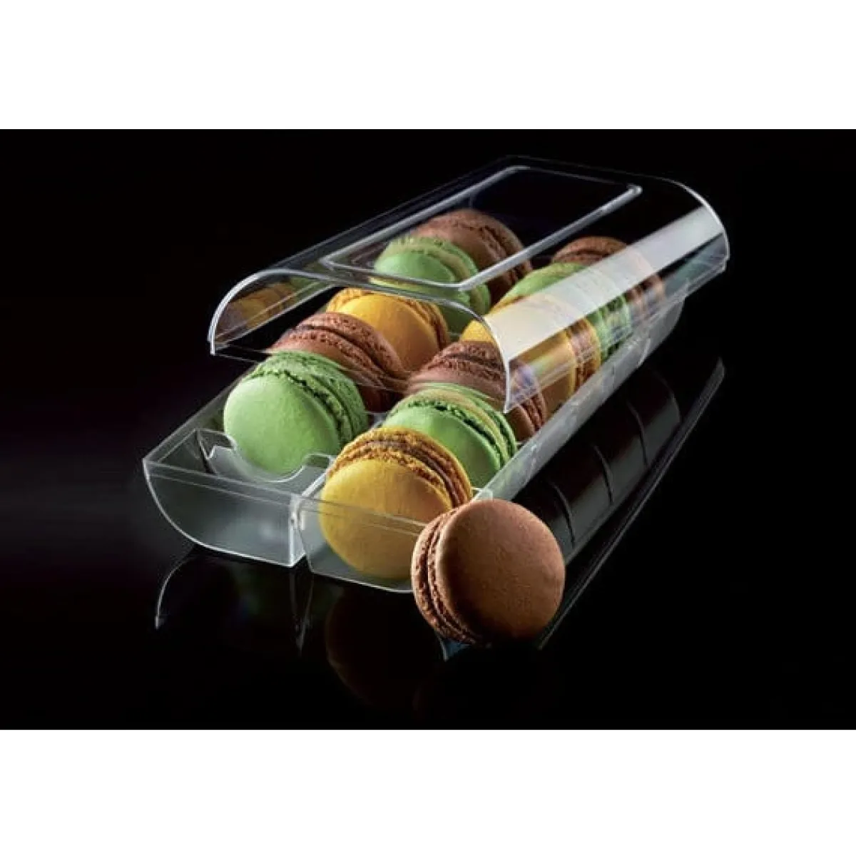 Clearance Silikomart Doosje voor 12 Macarons Transparant