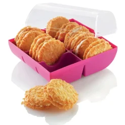 Clearance Silikomart Doosje voor 6 Macarons Fuchsia