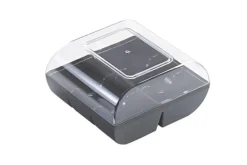 Clearance Silikomart Doosje voor 6 Macarons Zwart