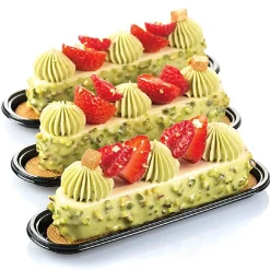 New Silikomart Gebakschoteltje Eclair Zwart 14x3,2cm 100st.