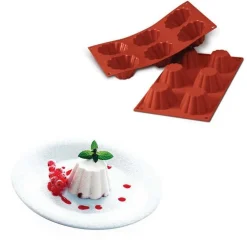 Silikomart Siliconen Bakvorm Briochette (6x) Ø7,9x3,7cm