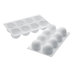 Online Silikomart Siliconen Bakvorm Bol (8x) Ø6,2x5,2cm
