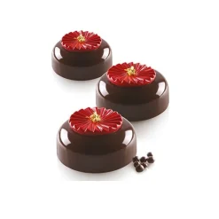 Outlet Silikomart Siliconen Bakvorm Plissé (15x) Ø4,5x0,6cm