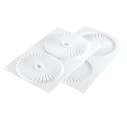 Clearance Silikomart Siliconen Bakvorm Plissé (2x) Ø14x1cm