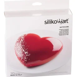Clearance Silikomart Siliconen Bakvorm Batticuore Hart 20,5x19,8cm