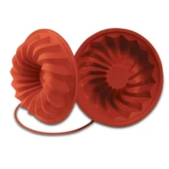Outlet Silikomart Siliconen Bakvorm Savarin Ø24x6cm + Ring