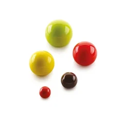 Clearance Silikomart Siliconen Bakvorm Bol (15x) Ø4,2x3,6cm