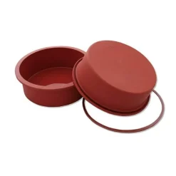 New Silikomart Siliconen Bakvorm Rond Ø18x6,5cm + Ring