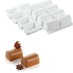 Online Silikomart Siliconen Bakvorm Bûchette 7,5x5x4,6cm