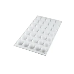 Outlet Silikomart Siliconen Bakvorm Halve Bolletjes (35x) Ø2,6cm