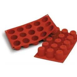 Outlet Silikomart Siliconen Bakvorm Bordelais (15x) Ø4,5x4,5cm