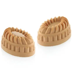 Hot Silikomart Siliconen Bakvorm Pleincoeur Ovaal (6) 124x43mm