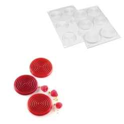 Best Silikomart Siliconen Bakvorm Spiraal (6x) Ø7cm