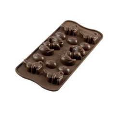 Outlet Silikomart Siliconen Bonbonvorm Pasen (14x) 3x4,3x1,6cm