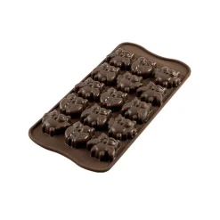Silikomart Siliconen Bonbonvorm Uil (15x) 3,4x3x1,5cm