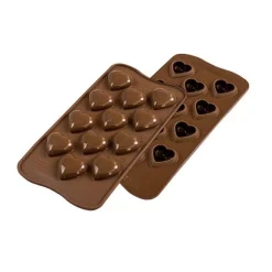 Online Silikomart Siliconen Bonbonvorm Hart (12x) 3,1x3x1,5cm