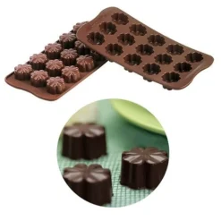 Best Silikomart Siliconen Bonbonvorm Bloemen (15x) Ø30 mm