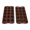 Outlet Silikomart Siliconen Bonbonvorm Chocolade Ei (15x) Ø2,3x3cm