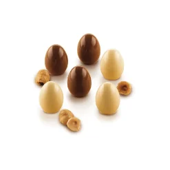 Outlet Silikomart Siliconen Bonbonvorm Chocolade Ei (15x) Ø2,3x3cm