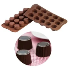 New Silikomart Siliconen Bonbonvorm Rond Praline (15x) Ø30 mm