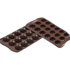 Outlet Silikomart Siliconen Bonbonvorm Voetbal (15x) Ø2,7x1,4cm