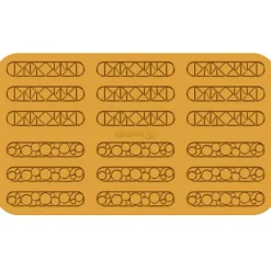 New Silikomart Siliconen Mat Lampo (18x) 13,1x2,6x0,2cm