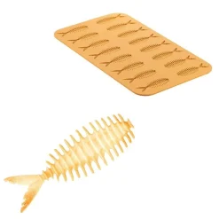 Discount Silikomart Siliconen Mat Vis (18x) 104x35x5(h)mm