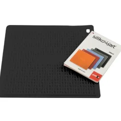 Best Silikomart Siliconen Pannenlap Zwart 17,5x17,5cm