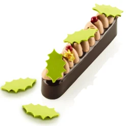 Sale Silikomart Siliconen Sjabloon Hulstblad (36) 4x2,3x0,2cm