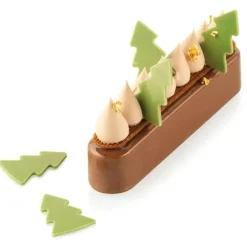 Clearance Silikomart Siliconen Sjabloon Kerstboom (36) 3,5x2,5x0,2cm