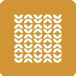 Silikomart Siliconen Stencil Foliage 10x10x0,1cm Set/2