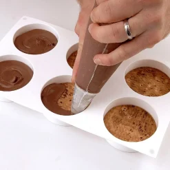 New Silikomart Siliconen Vorm Rond (6) Ø7,6x2,5cm Set/2