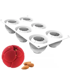 Best Silikomart Siliconen Vorm Atome (6x) Ø6,3x5,5cm**