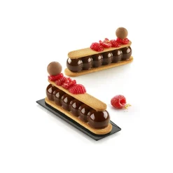 Hot Silikomart Siliconen Vorm Truffel Eclair (8x) 130x31x28(h)mm