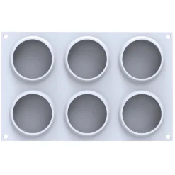 Silikomart Siliconen Vorm Rond (6) Ø8x2,1cm + cutter