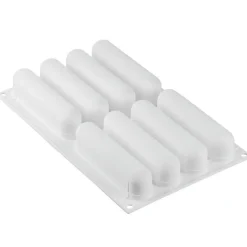 Hot Silikomart Siliconen Vorm Eclair (8) 13,5x2,8cm + Uitsteker