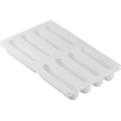Hot Silikomart Siliconen Vorm Eclair (8) 13,5x2,8cm + Uitsteker