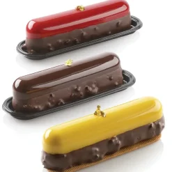 Hot Silikomart Siliconen Vorm Eclair (8) 13,5x2,8cm + Uitsteker