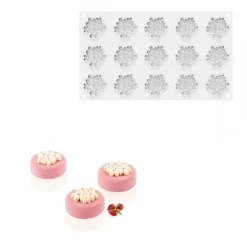 Sale Silikomart Siliconen Vorm Flora (15) 4,5x0,7cm