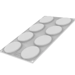 Discount Silikomart Siliconen Vorm Macaron (8) Ø6,5cm Set/2